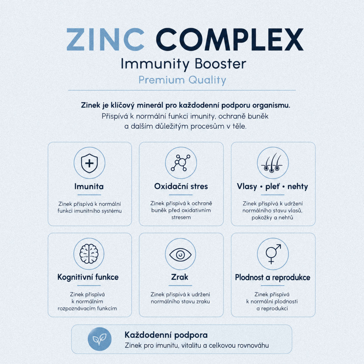 Zinc Immunity Booster® 100kapslí UNVRSL® detail 1